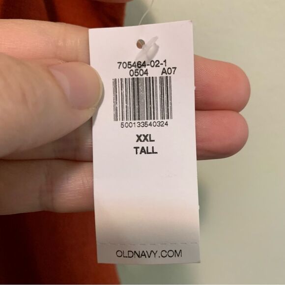 Old Navy Sleeveless Square Neck Linen Blend Mini Dress bronzed amber xxl tall - Picture 5 of 9